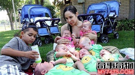 世界上最奇葩的怀孕案例（一个生下8胞胎的女人）
