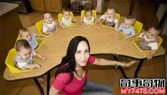 世界上最奇葩的怀孕案例（一个生下8胞胎的女人）