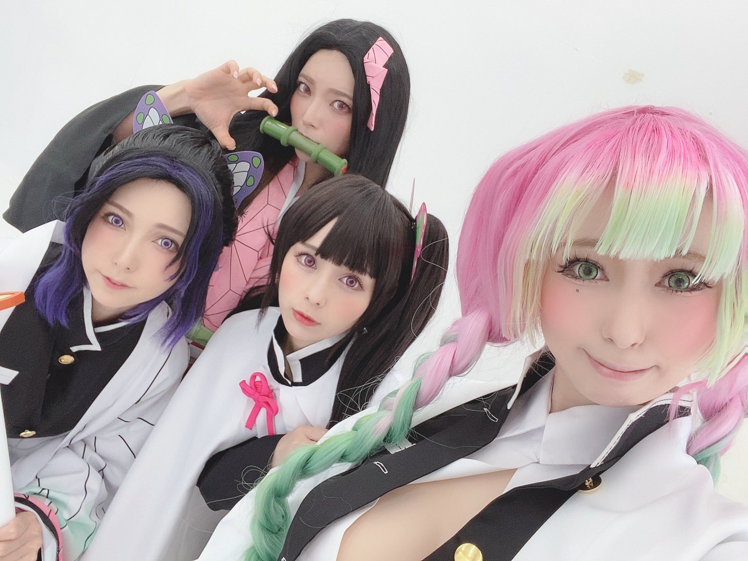不是AV！《波多野結衣×上原亞衣×佳苗琉花》Cos「鬼滅之刃」還原度真高啊！