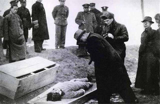 京师第一监狱老照片，川岛芳子被执行死刑现场
