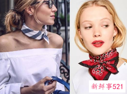 小丝巾怎么搭配才好看呢