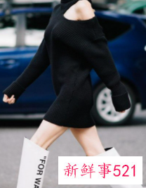 针织连衣裙款式图
