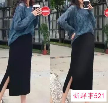 咖色半身裙配什么颜色上衣好看图片
