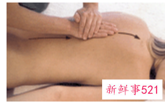 后背按摩手法图片