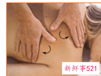 后背按摩手法图片