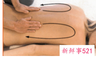 后背按摩手法图片