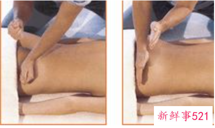 后背按摩手法图片