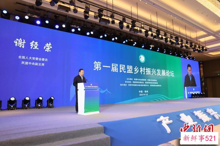 全国人大常委会委员、民盟中央副主席谢经荣。　刘国强 摄