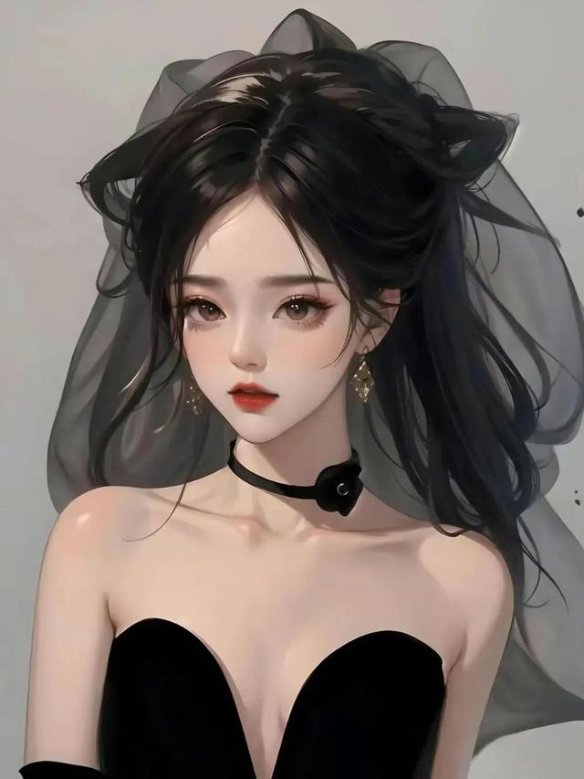 黑色系高级女生头像，是你把我解救出来然后又把我推下深渊