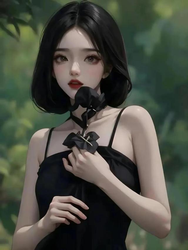 黑色系高级女生头像，是你把我解救出来然后又把我推下深渊
