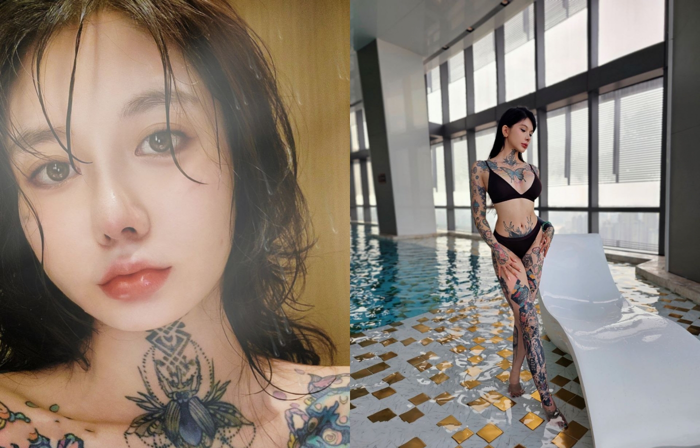 火爆平台的推特网红【龙猫夫妇】最新私拍 露出女女野战调教紫薇啪啪阴环全身纹野性十足