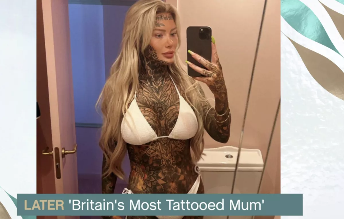 英国纹身最多的妈妈在生殖器上纹身，因为它们“突出”