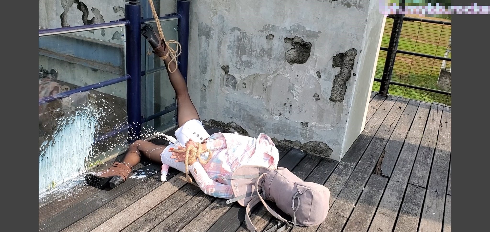 ⚡浣肠潮喷⚡新奇刺激小闷骚型小可爱，当街浣肠潮喷露出，调教肛塞尾巴束缚，跳蛋控制潮吹漏尿 高潮颤挛
