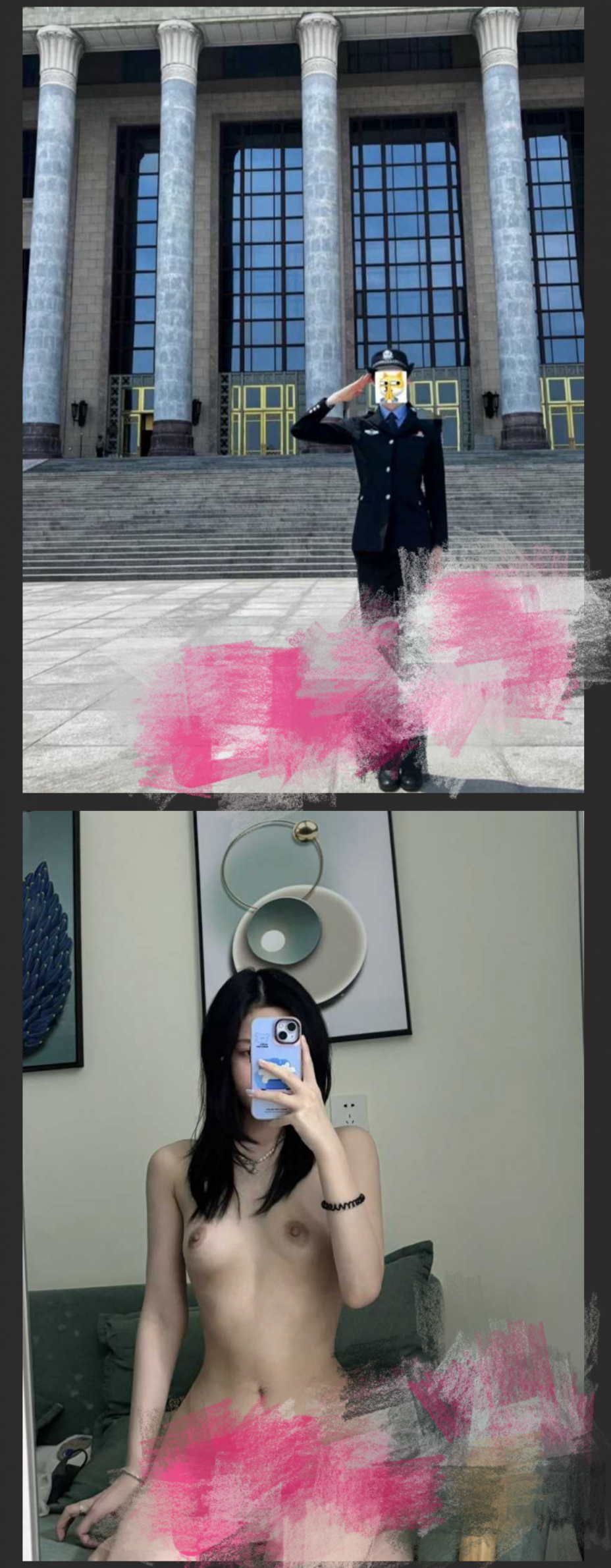 90后政法女警花李李eleven为了满足自己的性癖 竟在推特做福利姬！