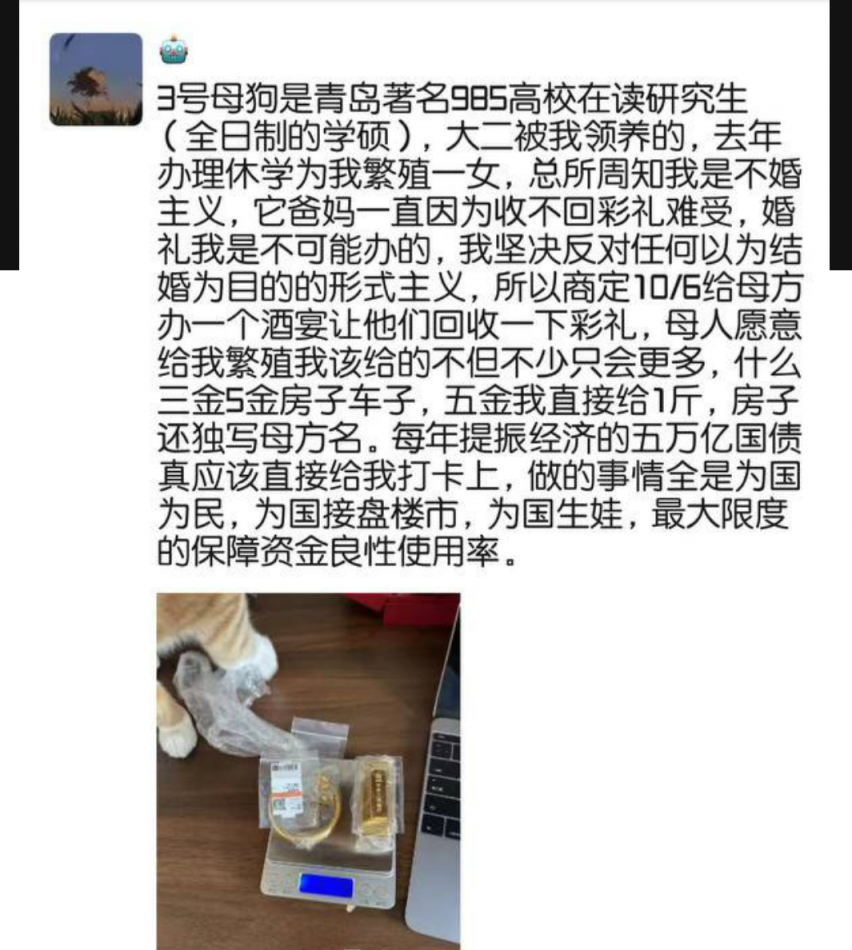 青岛985高校女研究生张桐雨被丑男金主包养 丑男曝光张桐雨北调教性爱不雅视频