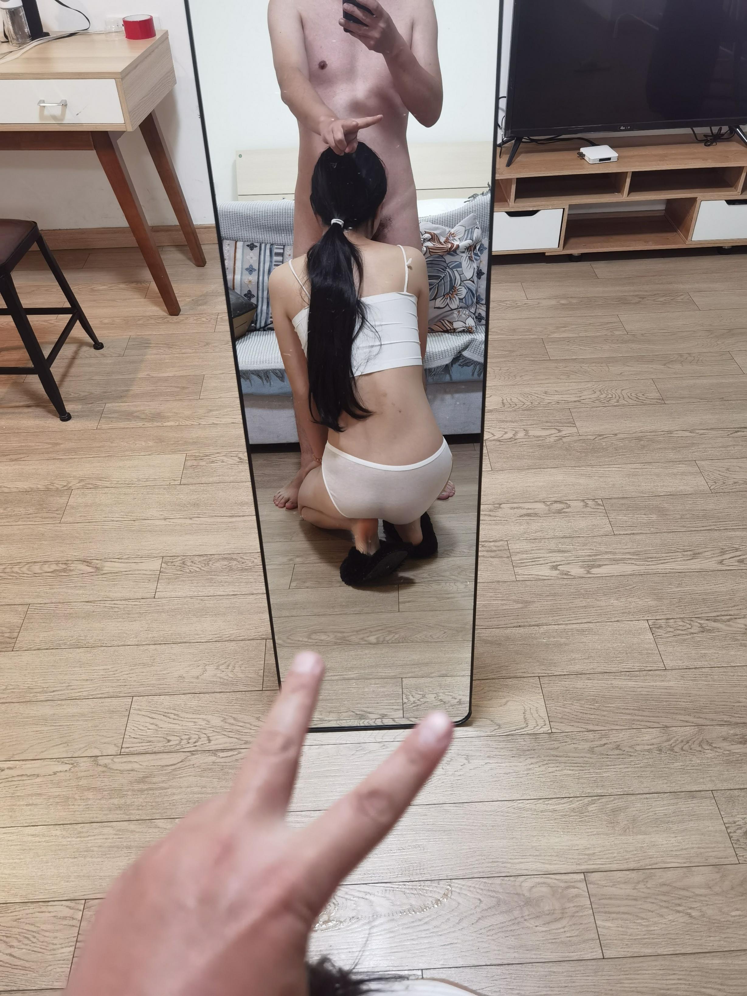 在我软磨硬泡下，终于媳妇首秀