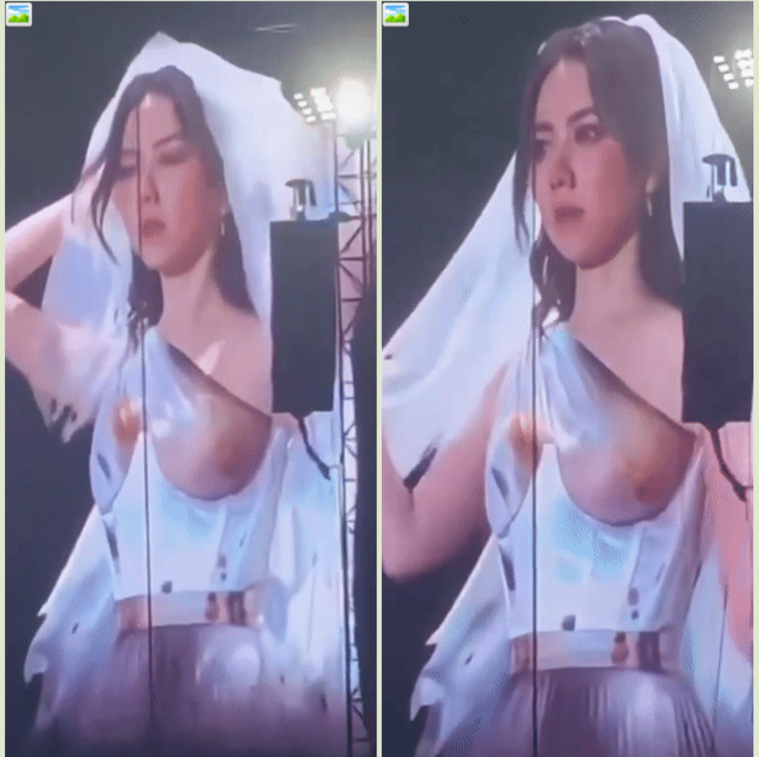 ❤️猎奇❤️邓紫棋真拿兄弟不当外人呀，邓紫棋演唱会透视装露乳晕，大波美如画亮瞎现场观众！