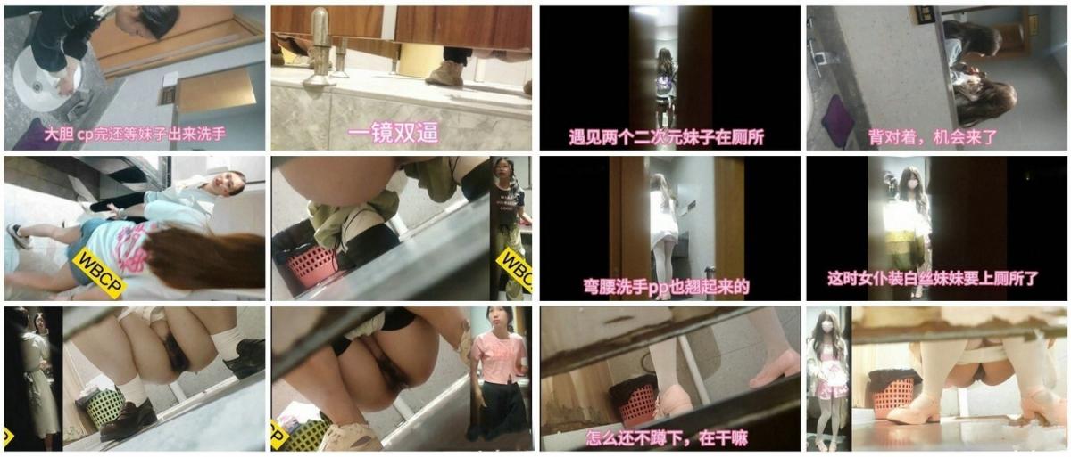 【精品厕拍】，色胆包天坑神【WBCP】横扫各个营业场所女厕，同步露脸及文字描述，超多嫩妹美鲍出镜