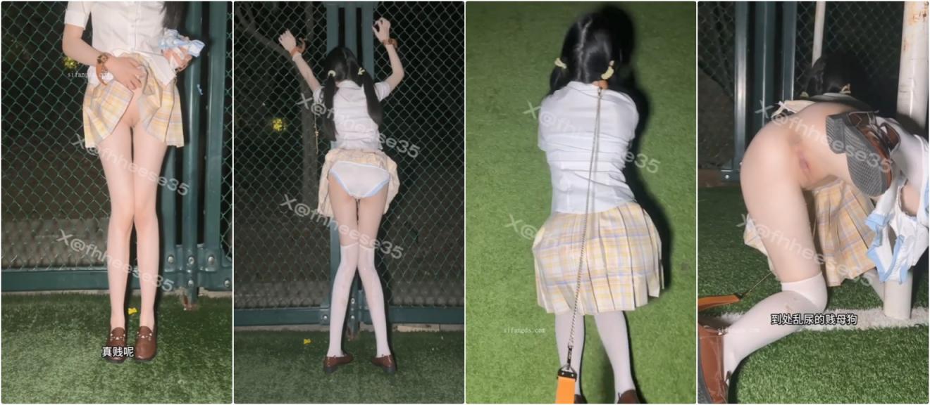 大一播音系小姐姐【小美】门槛定制福利，足球场 楼道 商场 被闺蜜跳蛋调教喷水