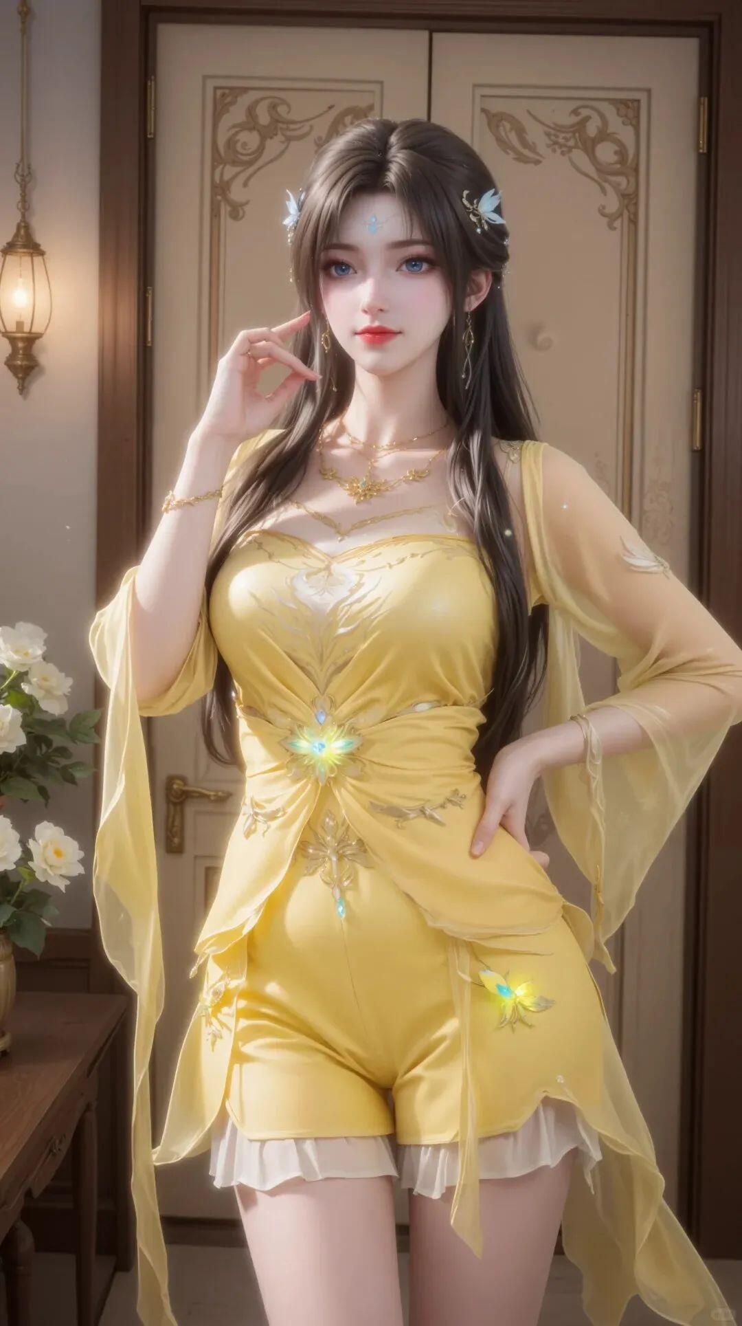 淡眉如秋水，玉肌伴轻风