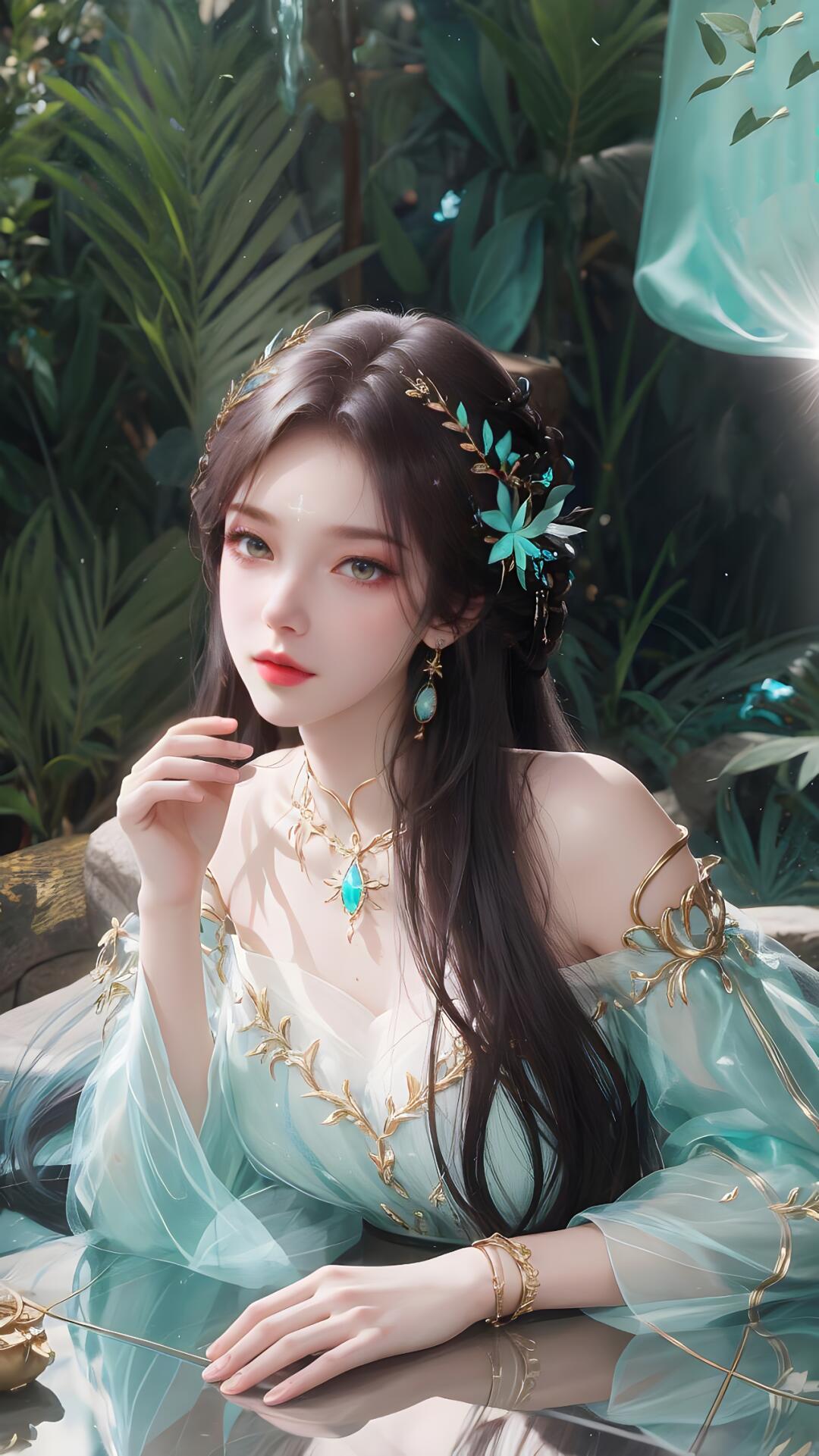 露出一种与生俱来的优雅和自信