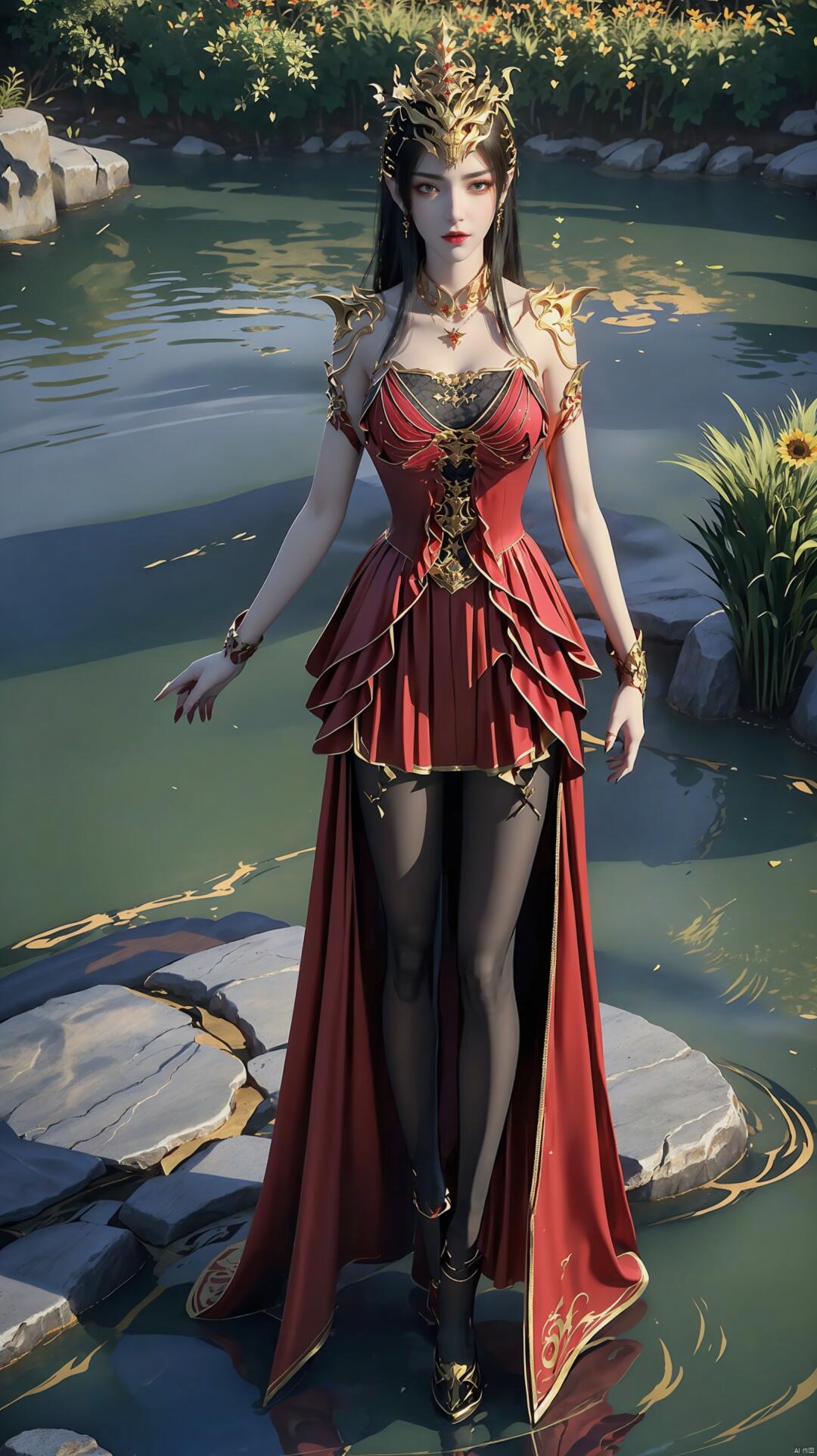 露出一种与生俱来的优雅和自信