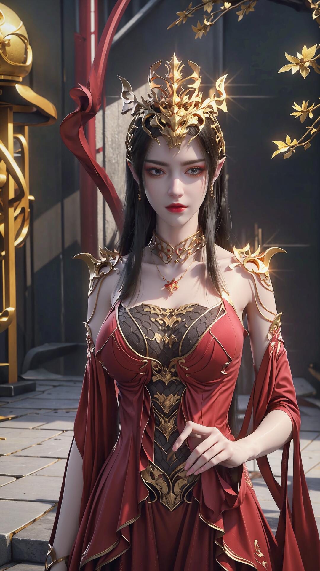 露出一种与生俱来的优雅和自信