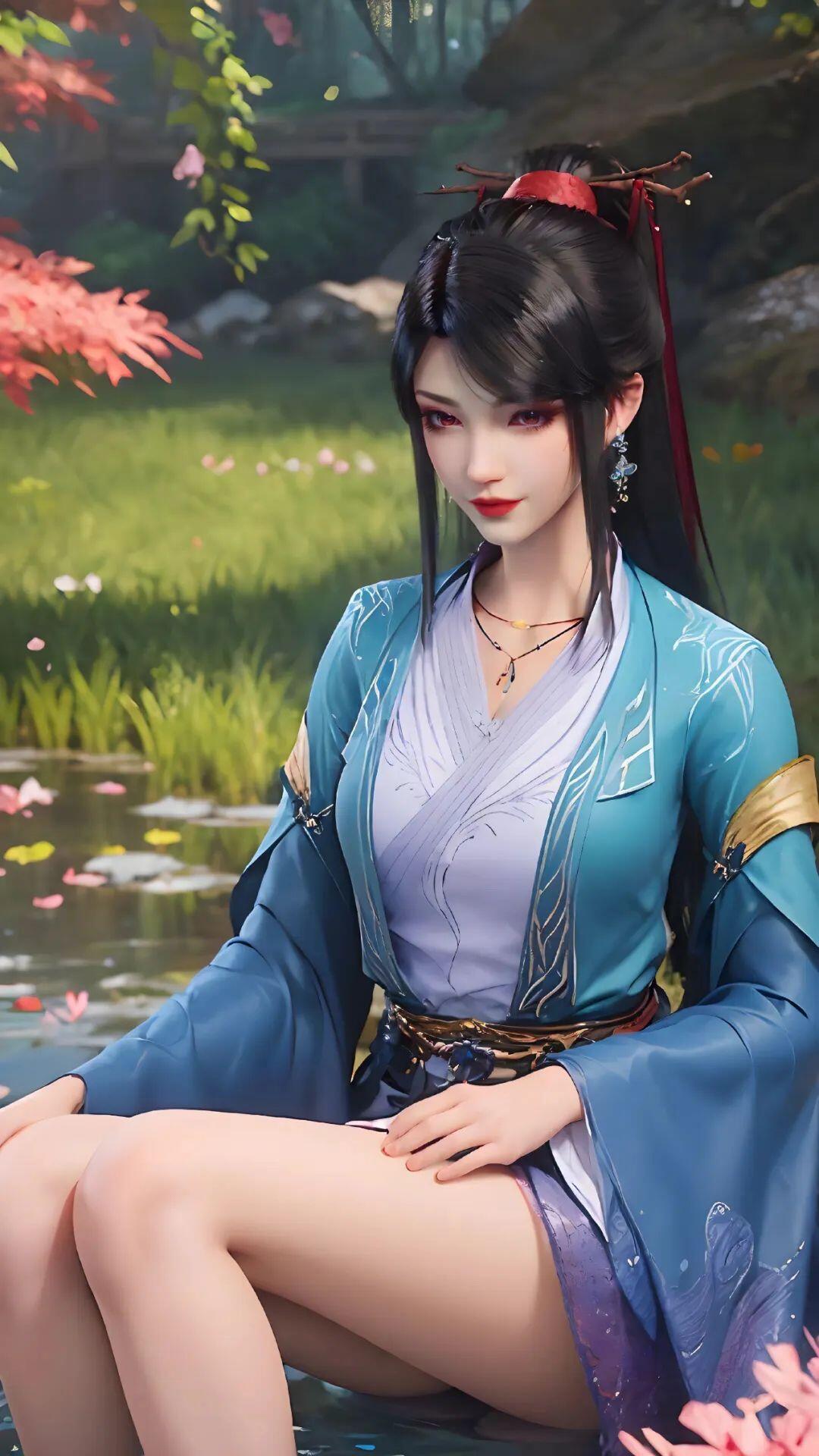 露出一种与生俱来的优雅和自信