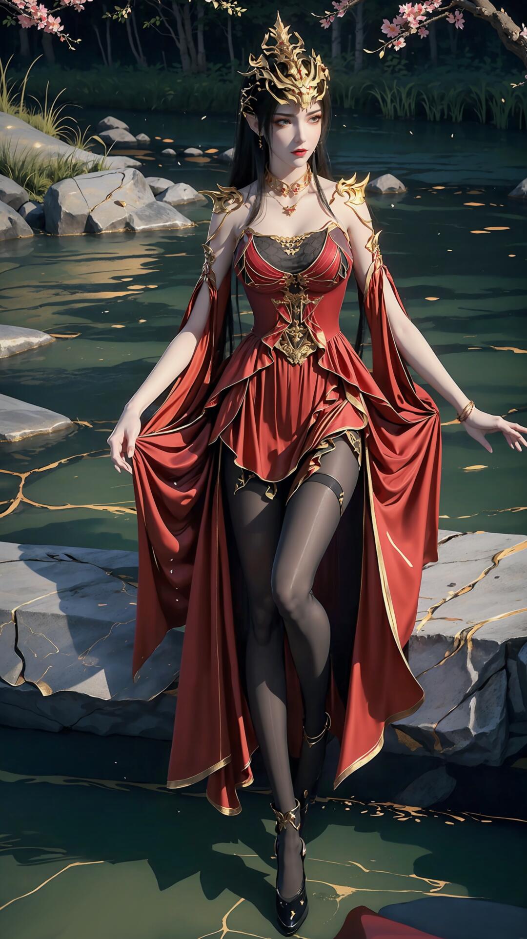 露出一种与生俱来的优雅和自信