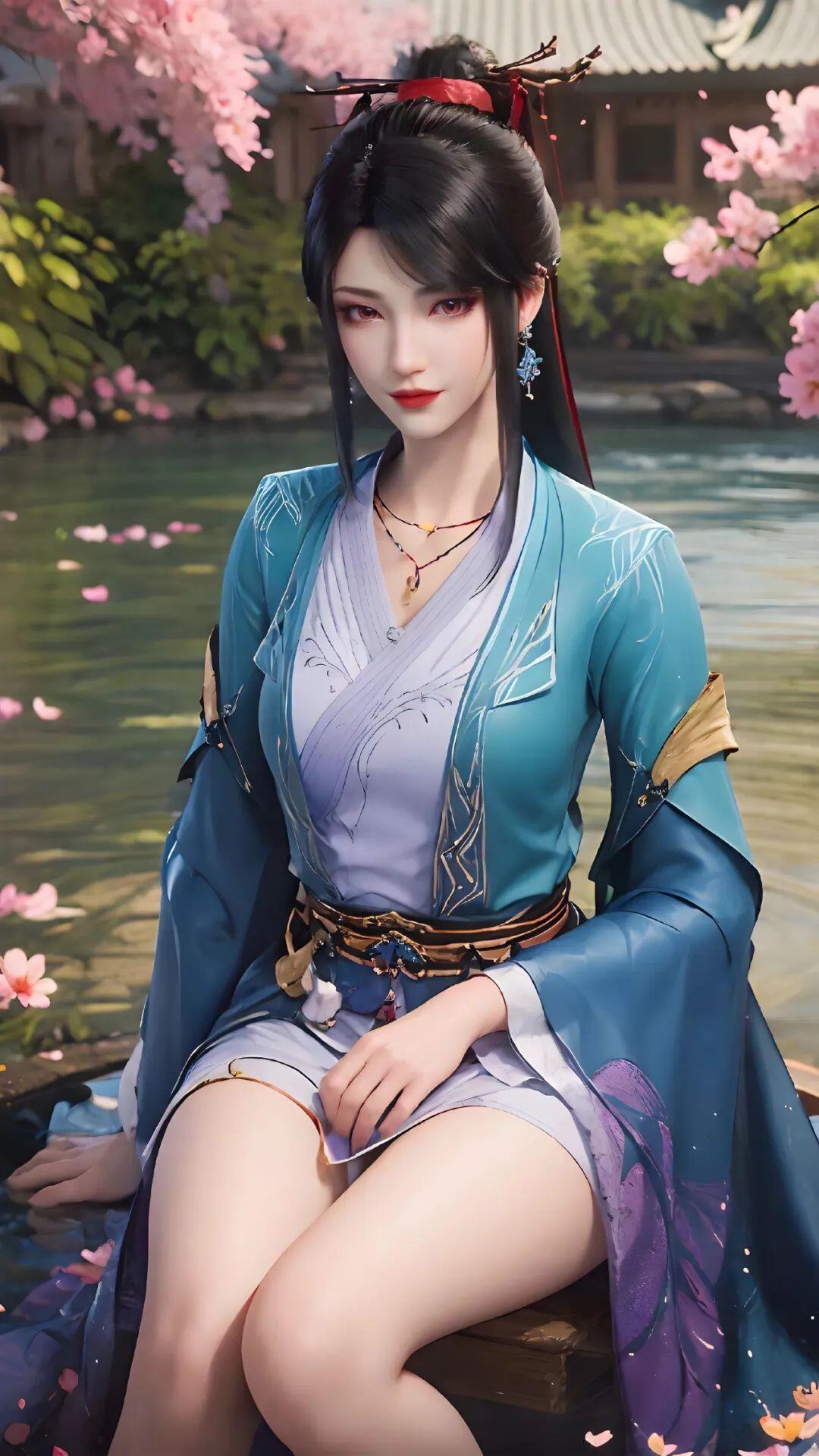 露出一种与生俱来的优雅和自信