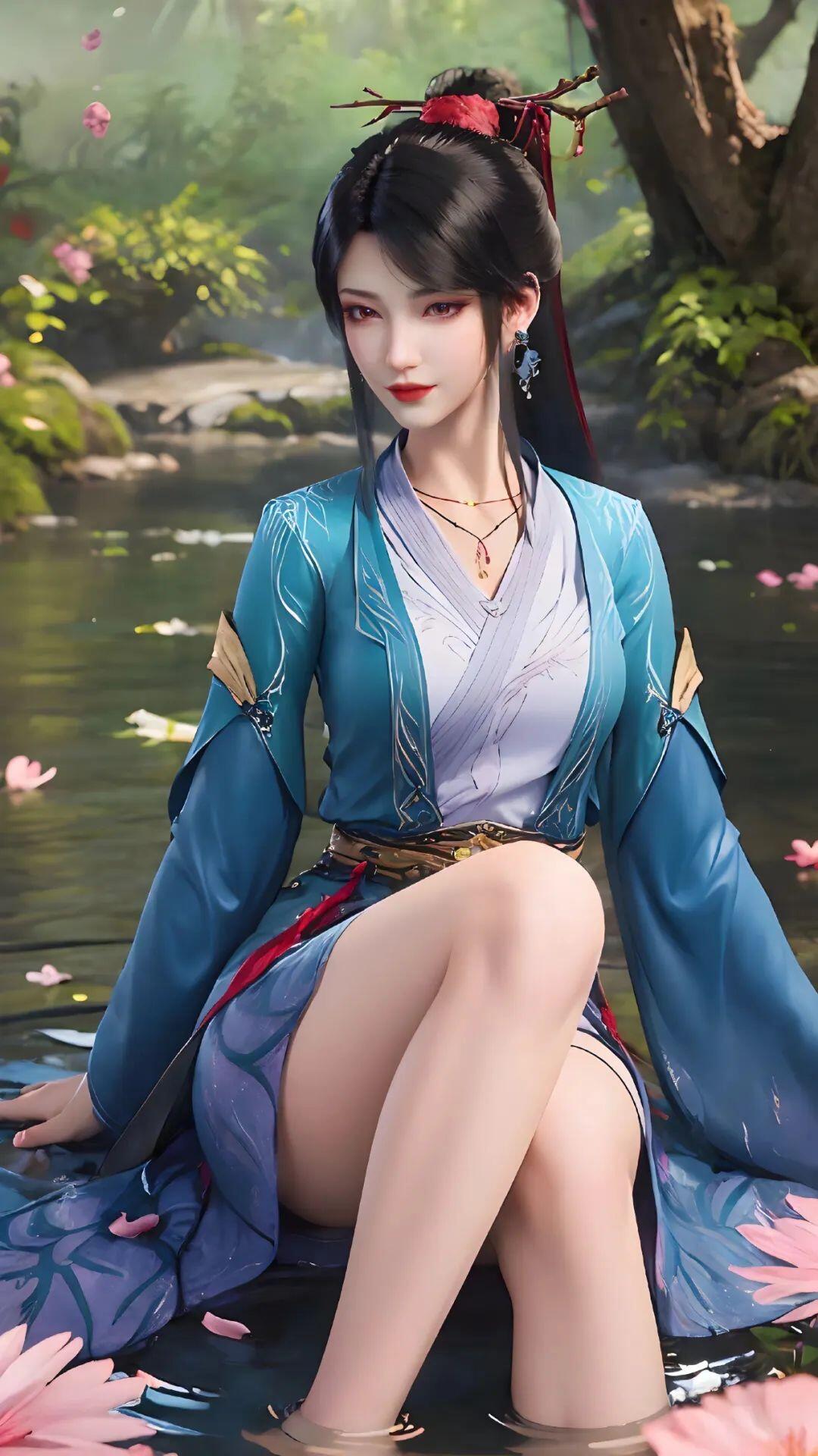 露出一种与生俱来的优雅和自信