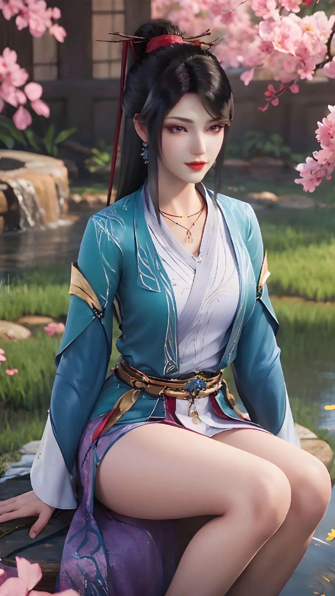 露出一种与生俱来的优雅和自信