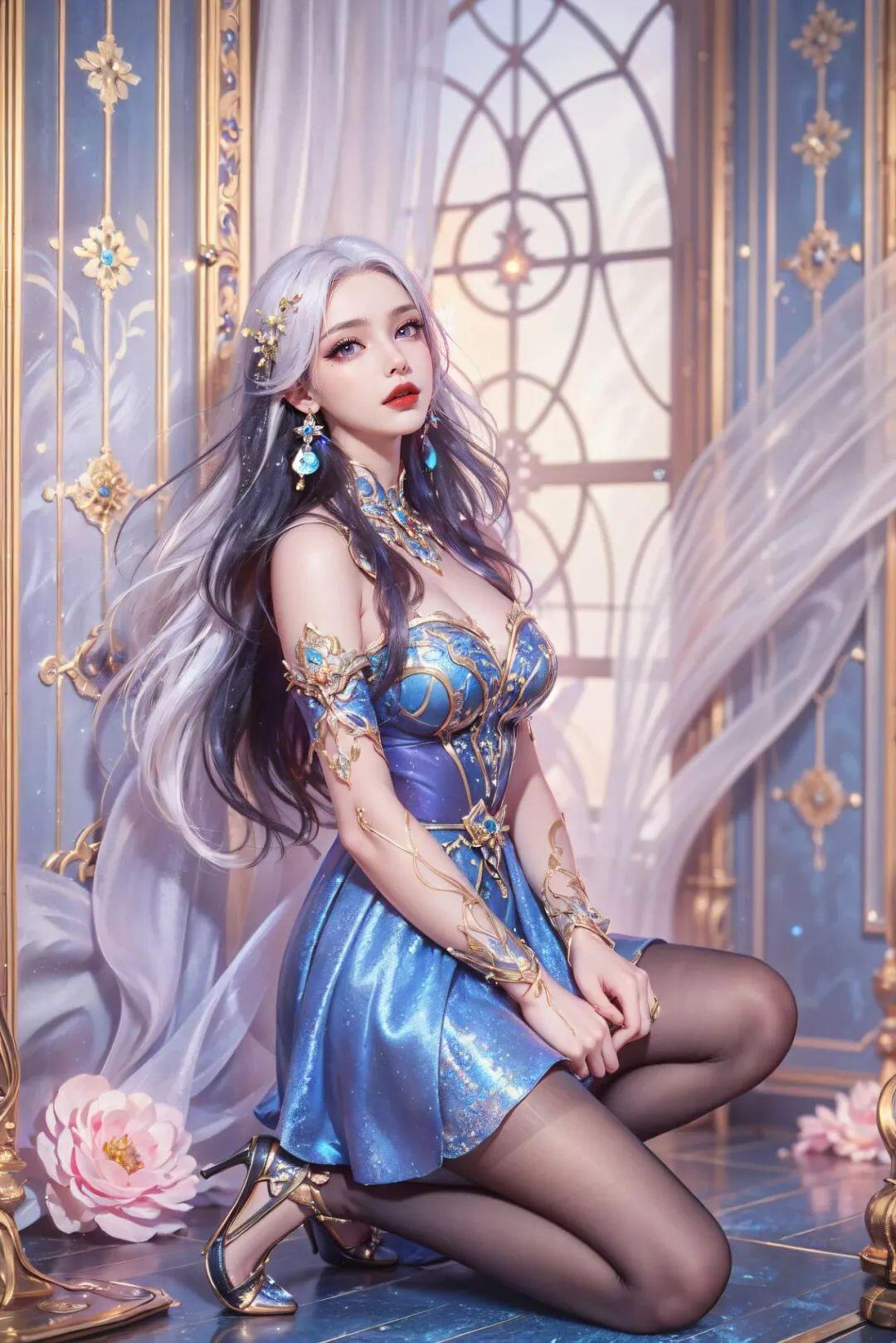 露出一种与生俱来的优雅和自信