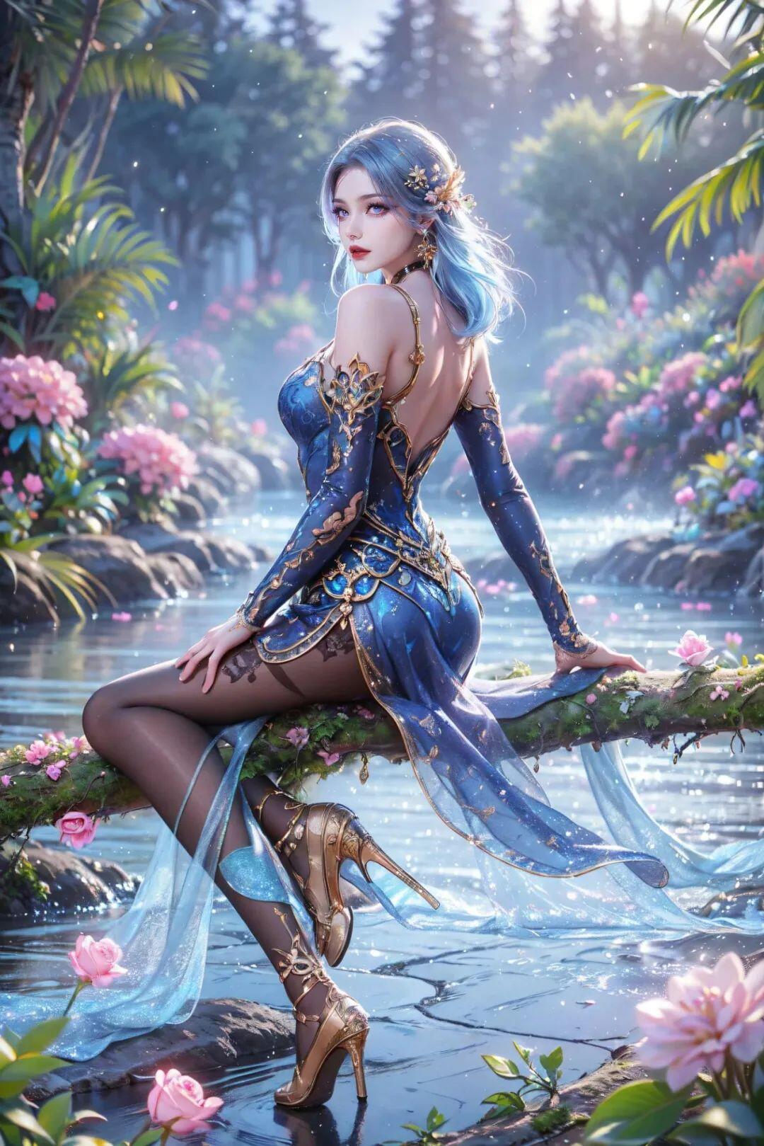 露出一种与生俱来的优雅和自信