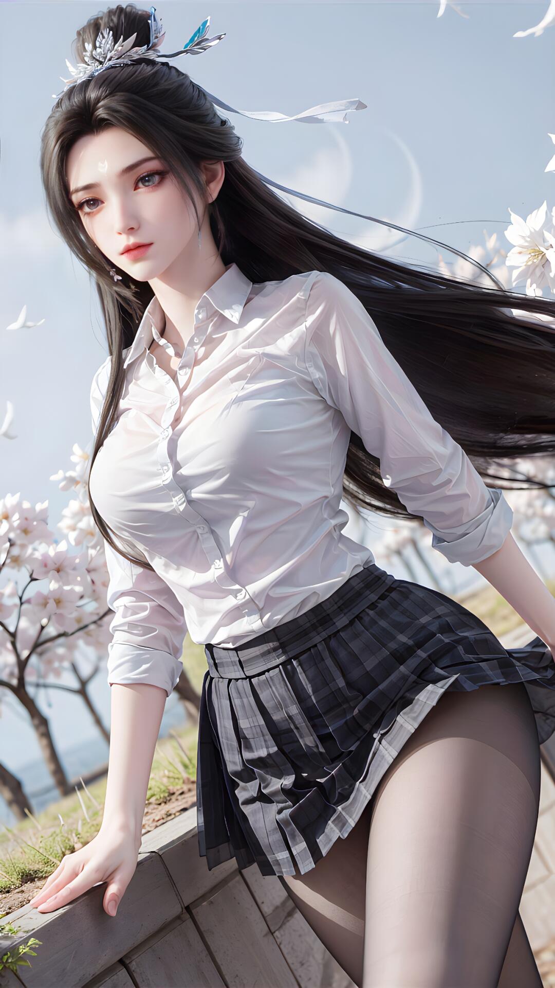 如一朵盛开的百合花，气质优雅