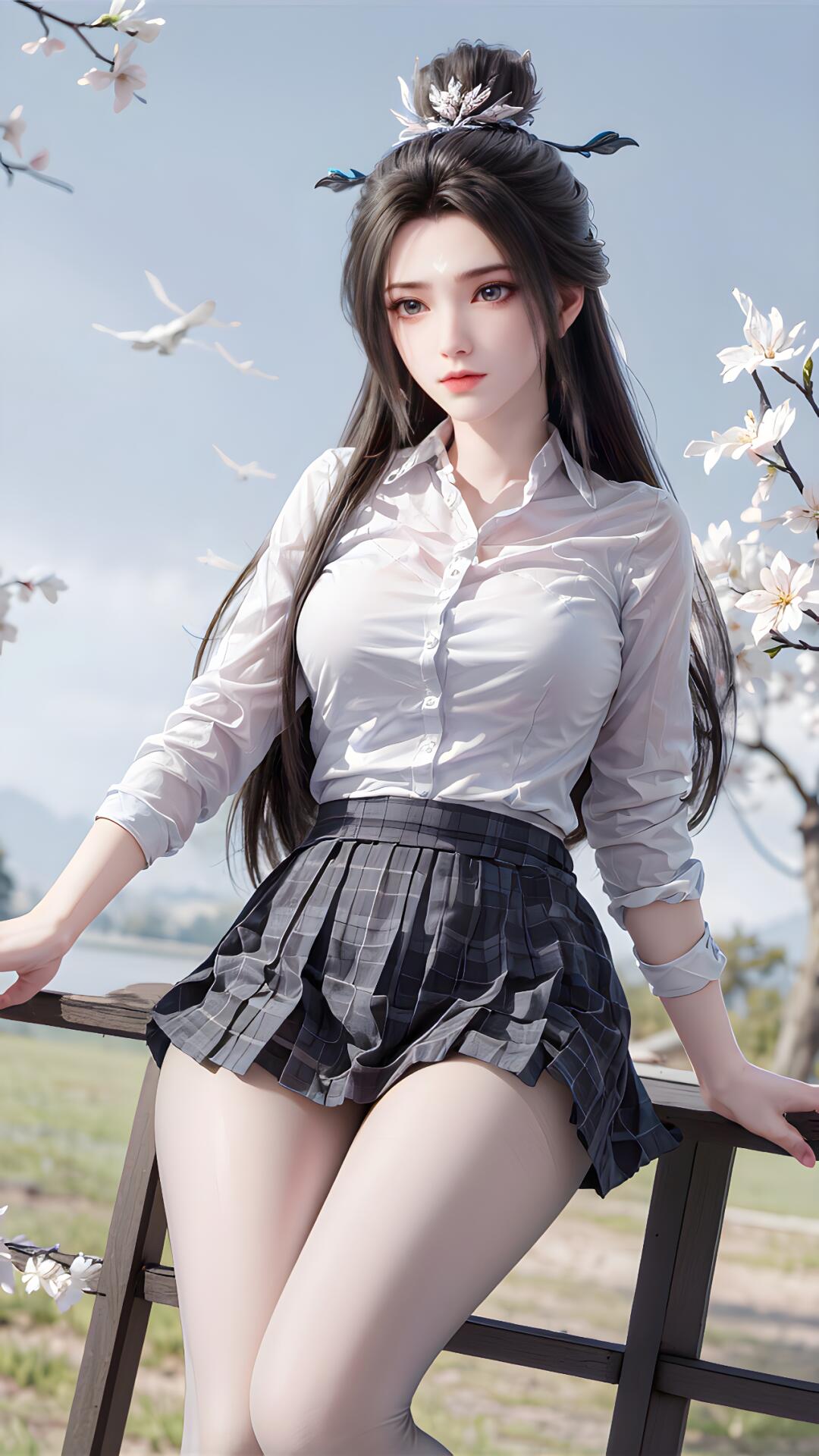 如一朵盛开的百合花，气质优雅