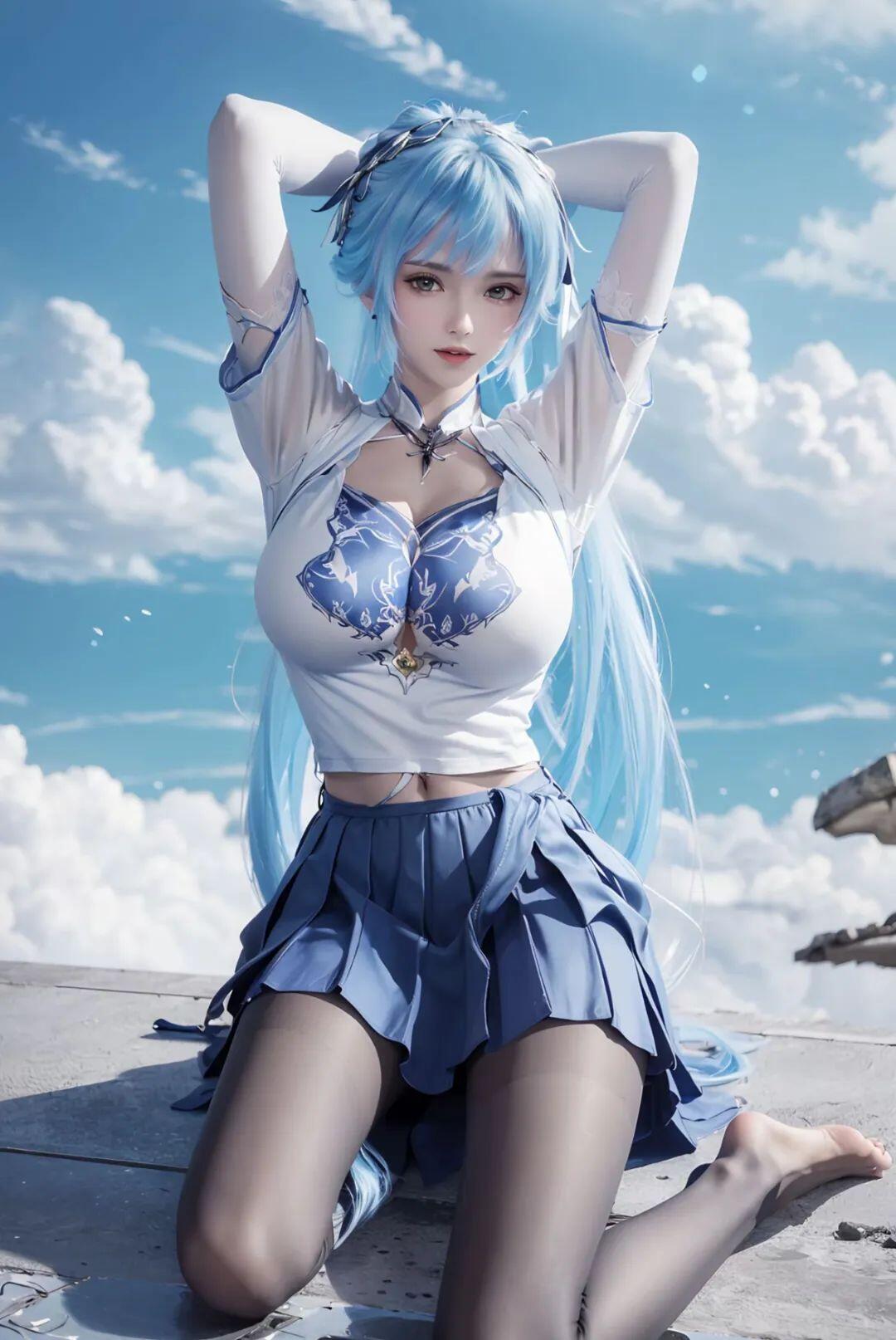 如一朵盛开的百合花，气质优雅