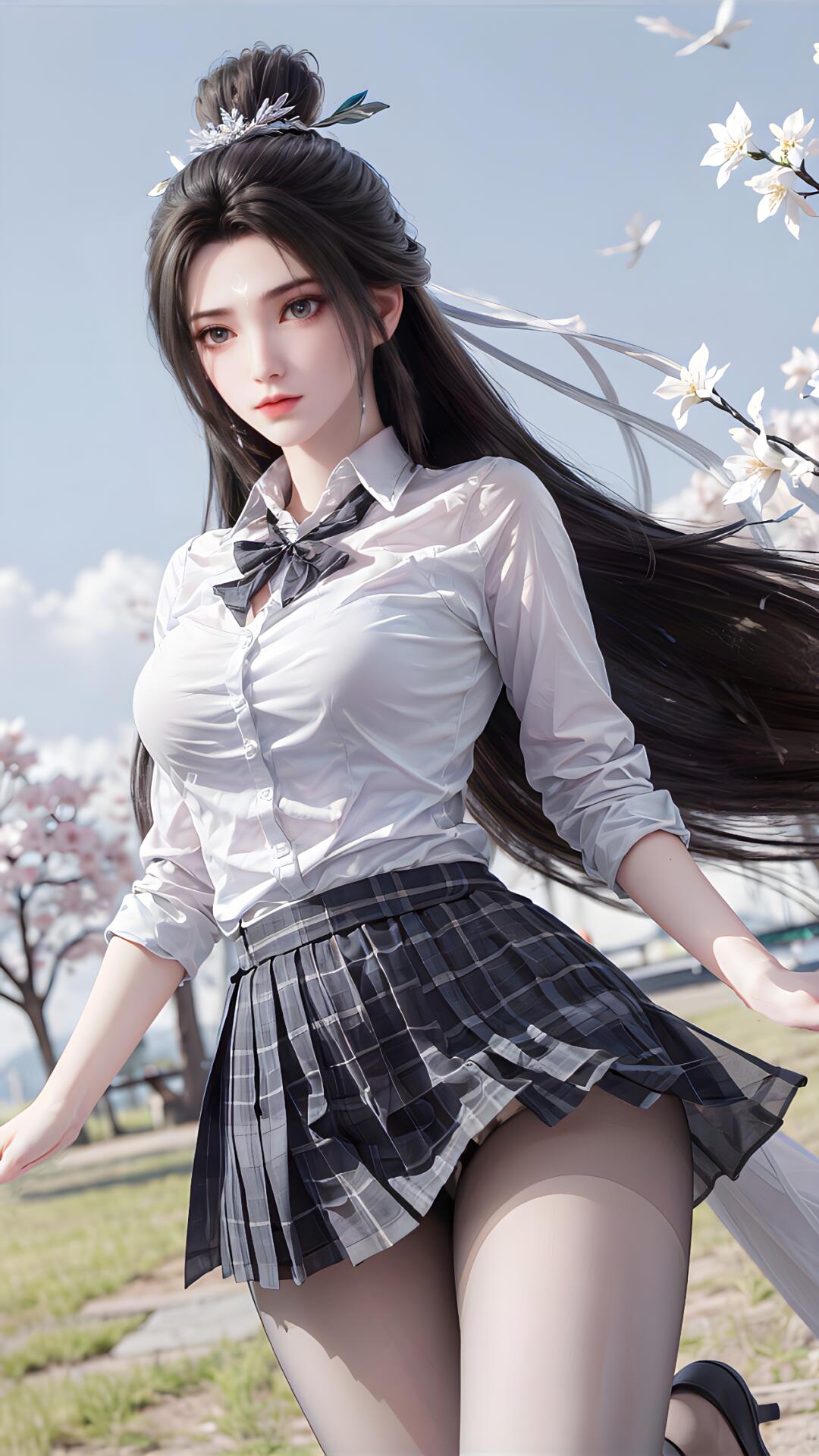 如一朵盛开的百合花，气质优雅