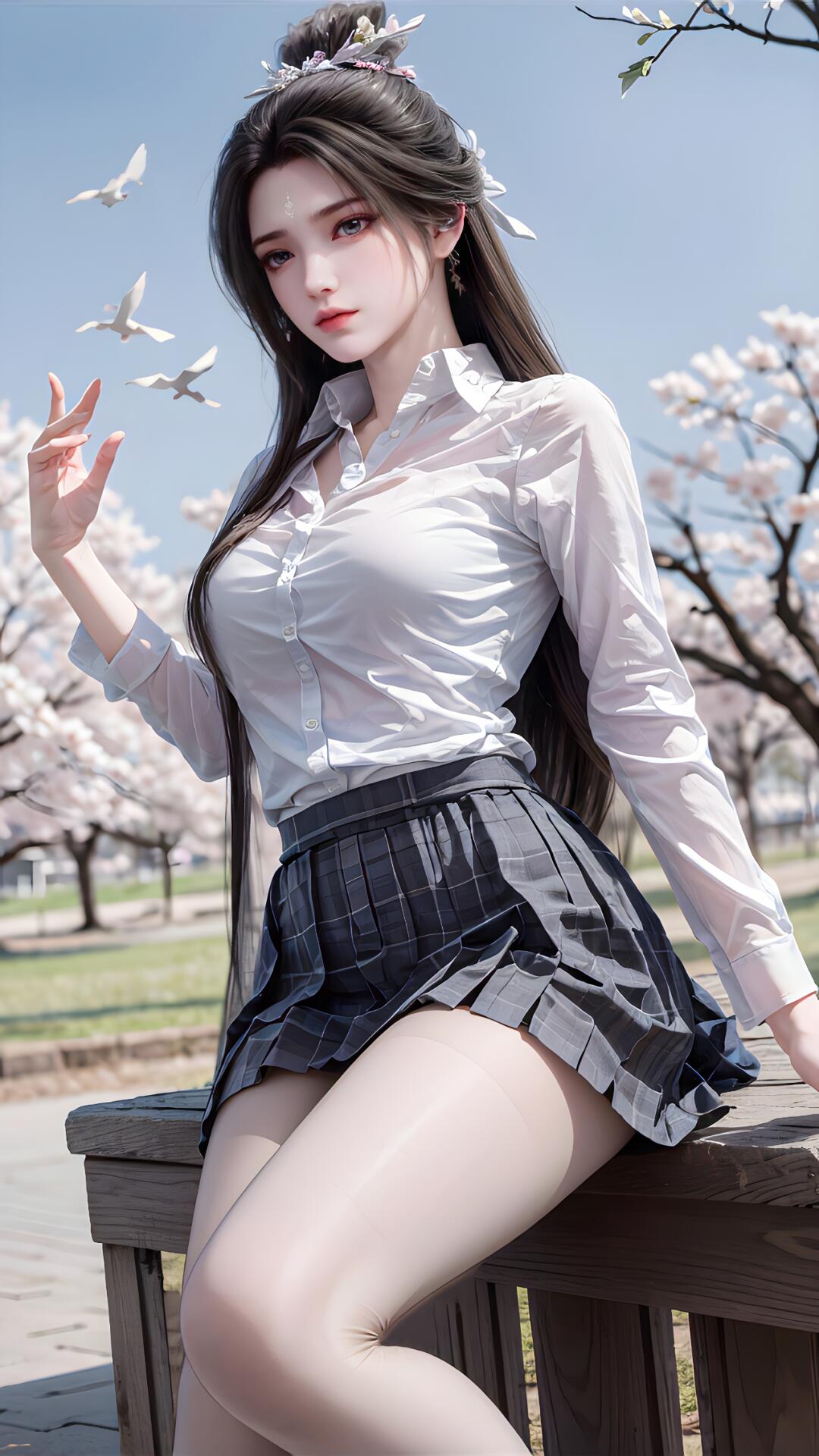 如一朵盛开的百合花，气质优雅