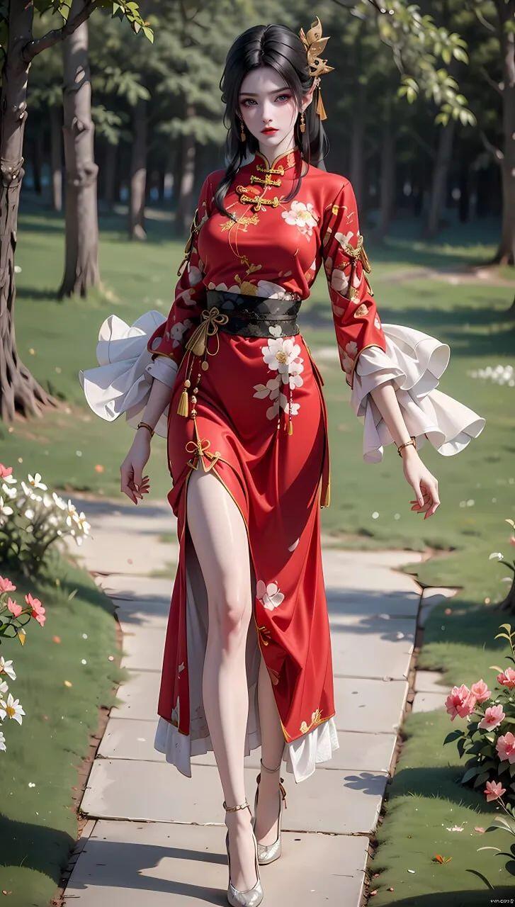 优雅的举止中透露出一种高贵的气质