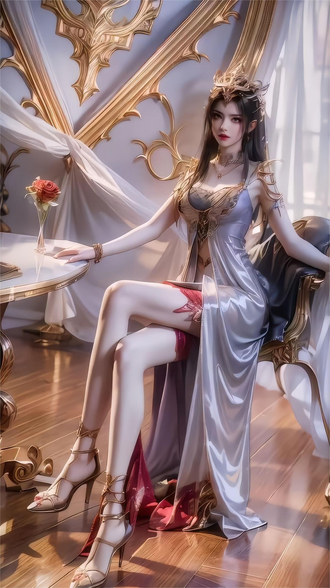 优雅的举止中透露出一种高贵的气质