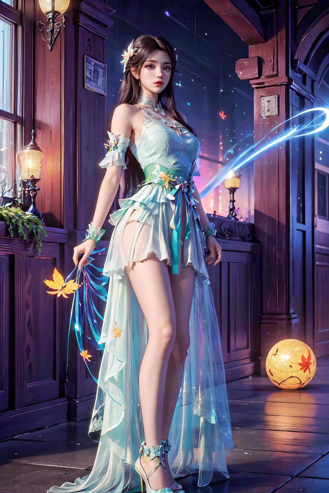 优雅的举止中透露出一种高贵的气质