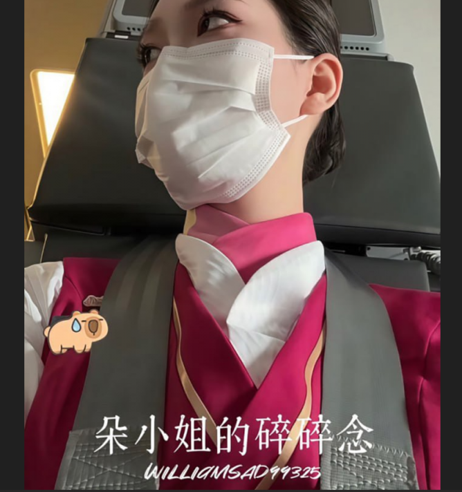 南航空姐 朵小姐的碎碎念 飞机上大胆露出 被金主后入爆操！骚母狗内裤不穿 开裆丝袜真是太骚了