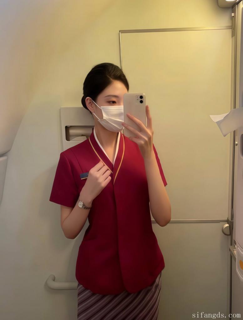 南航空姐 朵小姐的碎碎念 飞机上大胆露出 被金主后入爆操！骚母狗内裤不穿 开裆丝袜真是太骚了