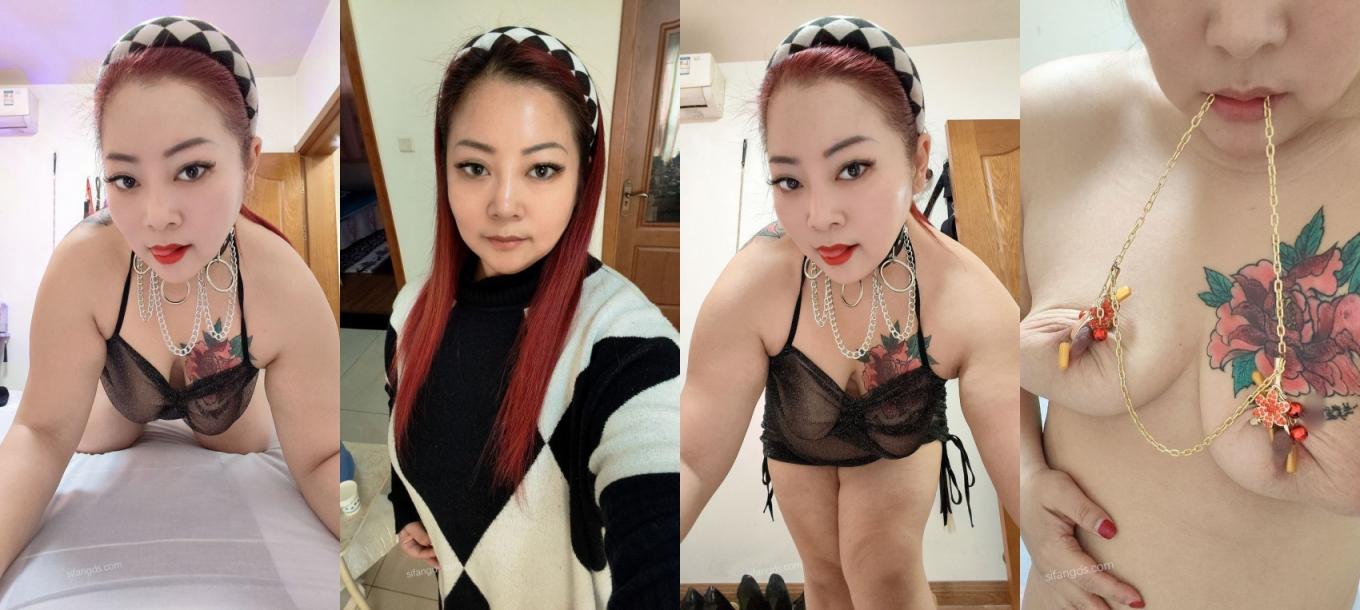 最新重磅流出，推特40岁BBW坦克系母狗【韵儿】露脸大尺度福利，无滤镜各种真实调教啪啪