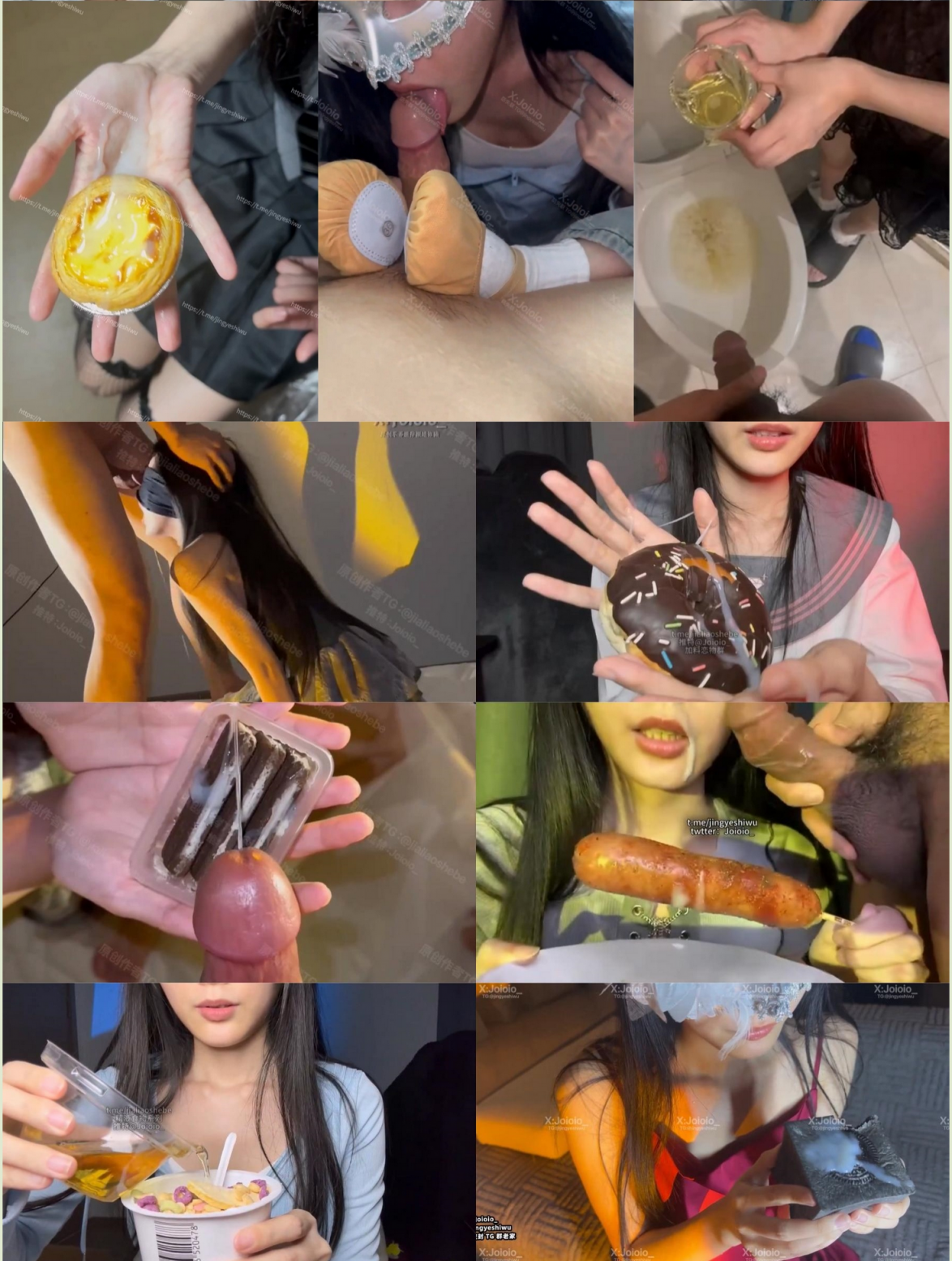 重口警告！把堂妹调教成为吃精液和尿液母狗！妹妹的精液食物吃播「Jojo九九」昨天没课出来玩被哥哥逮住