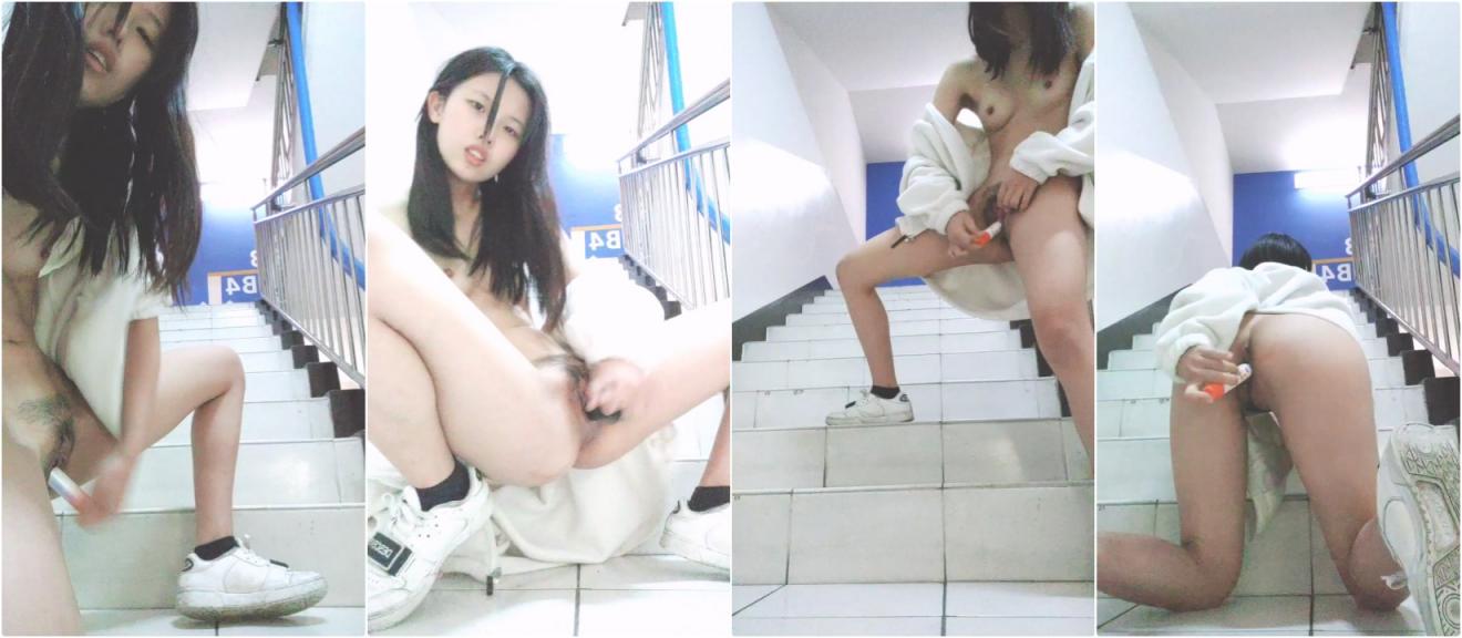 极品颜值反差骚婊学生妹✅在楼梯 停车场抠逼自慰 酒店被金主各种姿势爆操，如玉般的身体酥到骨头里