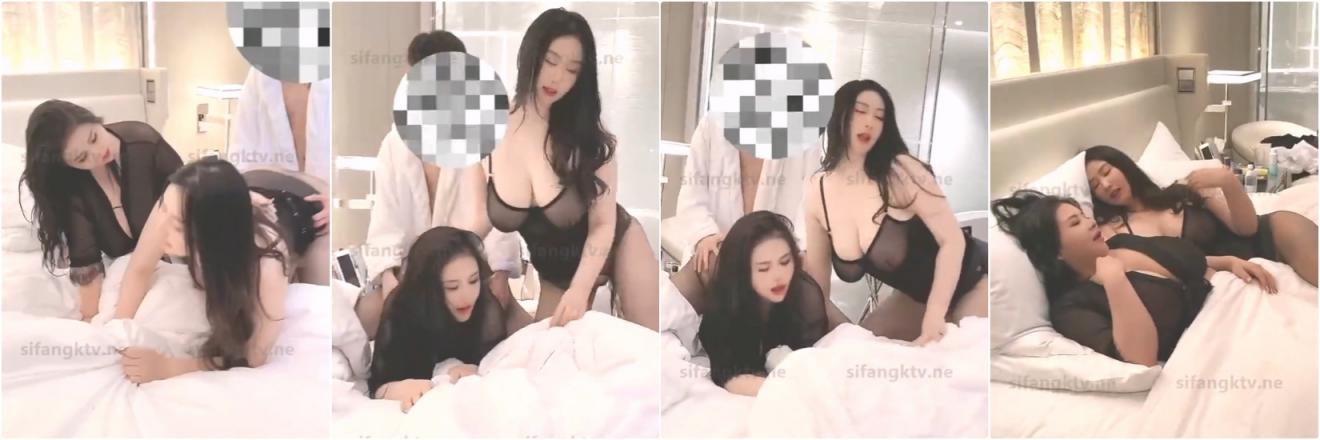 巨乳Z杯网红女神『悠悠』与秀人网红巨乳女神『王俪丁』✅与男摄影挑逗啪啪 超合体双飞爆乳女神