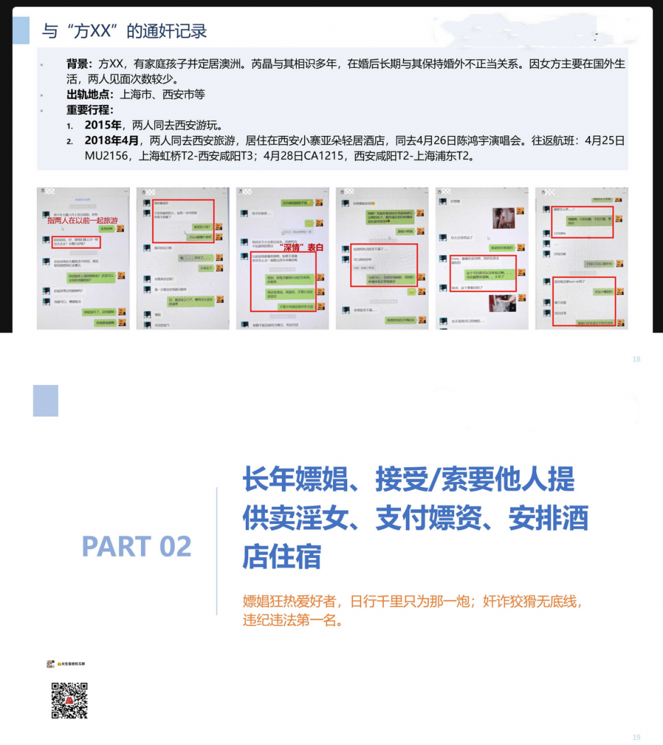 中冶集团大瓜曝光 下属子公司副总经理 芮晶 出轨赛迪上海工程管理部李X娟 其嫖娼多次更有性爱视频曝光