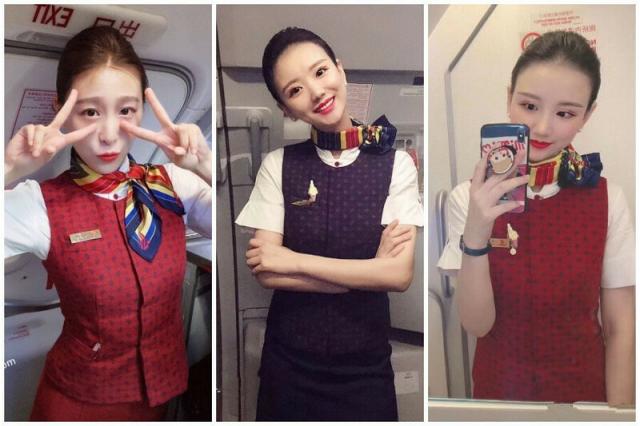 真实空姐 各大航空美丽空姐❤️不欲人知的真实反差